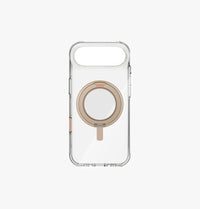 UNIQ Swivix rotating kickstand case for iPhone Air Taupe Gold - metal grip ring