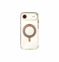 UNIQ Swivix rotating kickstand case for iPhone Air Taupe Gold - kickstand open