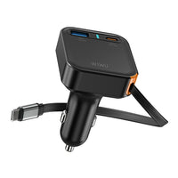 WiWU Wi-CC033 Helix 65W Triple Port Car Charger | شاحن سيارة WiWU Wi-CC033 Helix 65W ثلاثي المنافذ