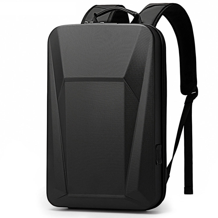 Çenteya Piştê ya Laptopê ya Kompakt a Bange Hard Shell bi Qulfa TSA - Reş