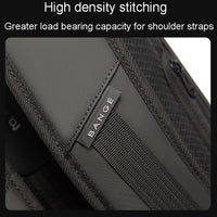 حقيبة ظهر بانجي بغطاء صلب للابتوب مع قفل TSA - اسود | BANGE Hard Shell Compact Laptop Backpack with TSA Lock – Black