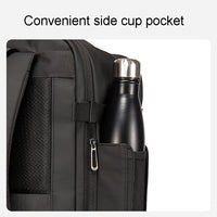 حقيبة بانجي 1909-8 مقاومة للماء مع قفل TSA وتصميم ضد السرقة - اسود | BANGE 1909-8 Backpack, Polyester Fabric, Anti-Theft with TSA Lock and Air Compression – Black