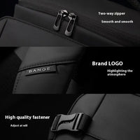 حقيبة ظهر بانجي للسفر بسعة كبيرة - اسود | BANGE Travel Backpack – Black