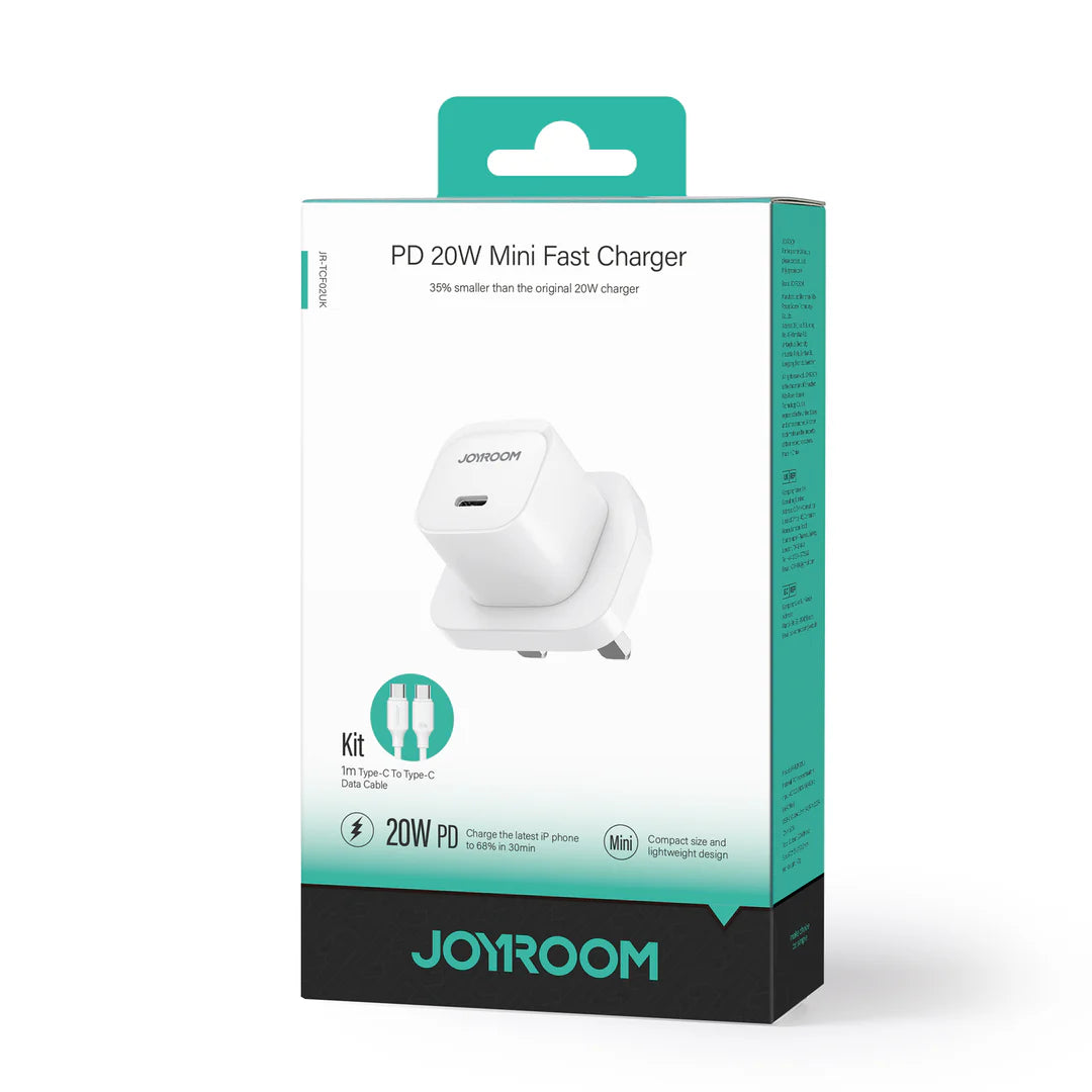JOYROOM JR-TCF02 PD 20W Şarjêra Dîwêr a Mini - Spî