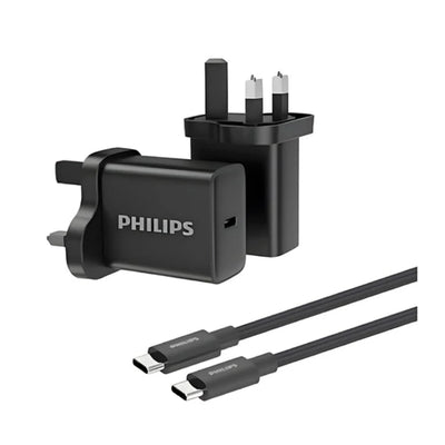 شاحن جداري فيلبس 45 واط USB-C مع تقنية GaN - Philips 45W GaN Wall Charger USB-C
