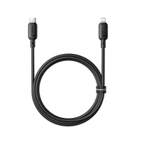 كابل Baseus Silky C إلى Lightning 20W 1م أسود - Baseus Silky Cable C to iP 20W 1m Black