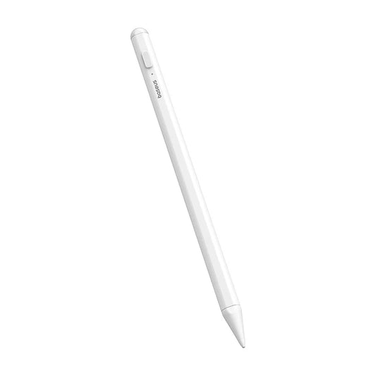 Baseus Smooth Writing Stylus Lite with LED Indicators, Moon White - قلم بيسوس الذكي للكتابة الناعمة مع مؤشرات LED، أبيض قمري