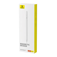 Baseus Smooth Writing Stylus Lite with LED Indicators, Moon White - قلم بيسوس الذكي للكتابة الناعمة مع مؤشرات LED، أبيض قمري