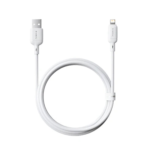 Baseus Silky Cable USB to Lightning 2.4A 1m White | كيبل بيسوس سيلكي USB لايتننج 1 متر أبيض