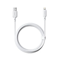 كابل بيسوس سيلكي USB إلى آيفون 2.4A 2 متر أبيض | Baseus Silky Cable USB to iPhone 2.4A 2m White