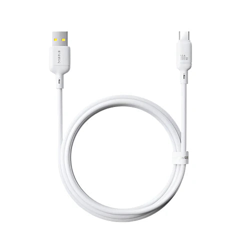 Baseus Silky Cable USB to Type-C 100W 1m White | كابل بيسوس سيلكي يو اس بي تايب سي 100 واط 1 متر أبيض