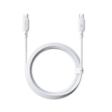 Baseus Silky Cable USB→C 100W 2m White | كابل بيسوس سيلكي USB-C 100 واط 2 متر أبيض