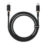 Baseus Dura Cable C→iP 20W 1m Gold+Black | كابل بيسوس دورا شحن سريع