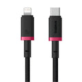 Baseus Dura Cable Type-C to Lightning 20W 1m Red+Black | كابل بيسوس ديورا تايب سي لايتننج 20 واط 1 متر أحمر وأسود