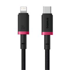Baseus Dura Cable Type-C to Lightning 20W 1m Red+Black | كابل بيسوس ديورا تايب سي لايتننج 20 واط 1 متر أحمر وأسود