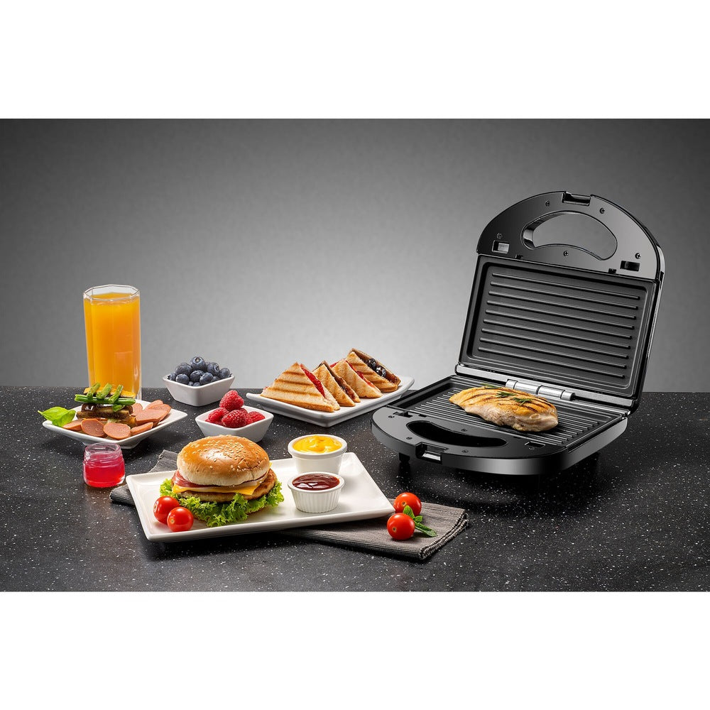 صانعة ساندويش 3 في 1 بلاك آند ديكر 2 شريحة  | Black&Decker TS2130-B5 2 Slice Sandwich Maker 3 in 1