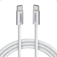 Kabloya Anker USB-C bo USB-C ya bi pêçayî, Şarjkirina Ultra Lezgîn heta 240W, 1.8m | Kabloya Anker USB-C bo USB-C ya bi pêçayî ya Ultra Lezgîn, 6 ling, 240W