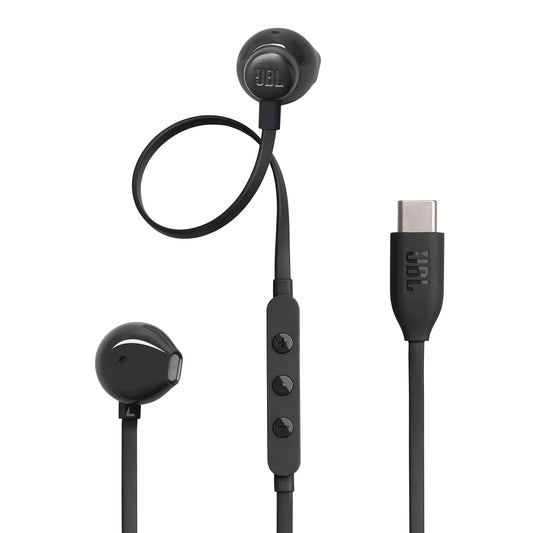 سماعات جي بي ال Tune 305C السلكية عالية الدقة بمنفذ تايب سي | JBL Tune 305C Wired In-Ear Type-C Hi-Res Headphones