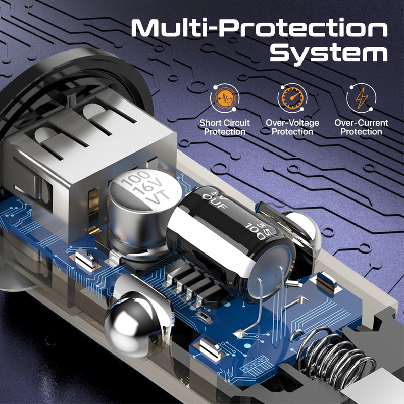 Promate TransDrive-65W يشحن لابتوب وهاتف أثناء القيادة