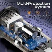 Promate TransDrive-65W يشحن لابتوب وهاتف أثناء القيادة