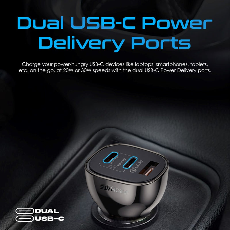 Promate TransDrive-80W تصميم شفاف يظهر الدوائر الداخلية