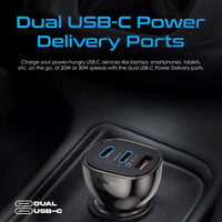 Promate TransDrive-80W تصميم شفاف يظهر الدوائر الداخلية