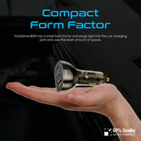 Promate TransDrive-80W حجم مصغر يدخل بمقبس السيارة
