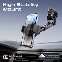 Promate TransHold windshield mount in-car usage view