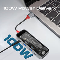 Promate TransHub-Mini connected to a laptop