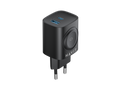 شاحن هافيت UC132EU جداري 3 في 1 بقدرة 22 واط مع شحن ساعة لاسلكي - أسود | Havit UC132EU 22W 3-in-1 Wall Charger with Watch Wireless Charging - Black