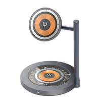 شاحن موماكس Q.MAG Dual 2 اللاسلكي المغناطيسي بقدرة شحن 15 واط | Momax Q.Mag Dual 2 Dual Magnetic Wireless 15W Charging Stand