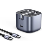 UGREEN Nexode 30W USB-C PD GaN Fast Charger UK Space Gray - شاحن يوجرين نيكسود 30 واط تقنية جان رمادي