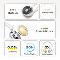 سماعة يو جرين ستوديو ماكس 2 اللاسلكية بقدرة تشغيل حتى 80 ساعة | UGREEN Studio Max2 80Hrs Wireless Headphone