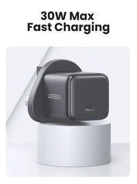 UGREEN 30W USB-C GaN Fast Charger UK - شاحن يوجرين 30 واط تقنية GaN سريع