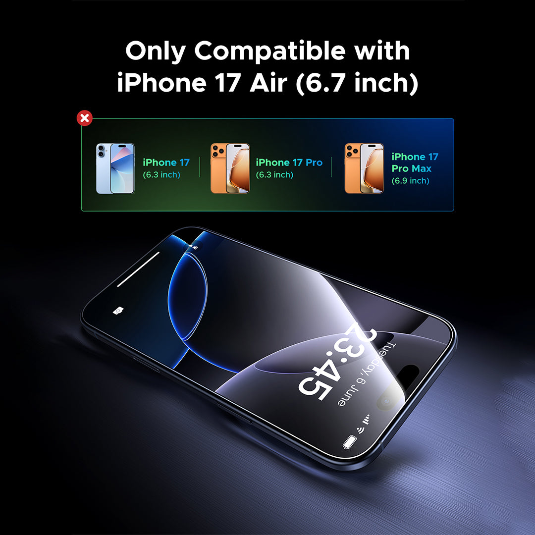 UGREEN Screen Protector for iPhone 17 Air 2-Pack | واقي شاشة يونيجرين لآيفون 17 Air عبوتين