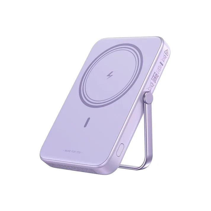 بطارية محمولة مغناطيسية Ugreen 10000mAh لاسلكية - UGREEN Mini Magnetic Wireless Robot 20W Power Bank With Holder