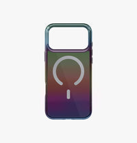 UNIQ Iridescia holographic case for iPhone 17 Pro Max Midnight Quartz - in hand