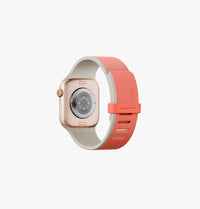 UNIQ Revix IV reversible Apple Watch band Coral Quartz Beige - reverse side