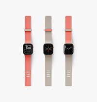 UNIQ Revix IV reversible Apple Watch band Coral Quartz Beige - styling variants