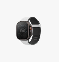 UNIQ Revix IV reversible Apple Watch band Mist Grey Black - front view