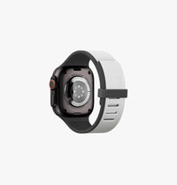 UNIQ Revix IV reversible Apple Watch band Mist Grey Black - reverse side
