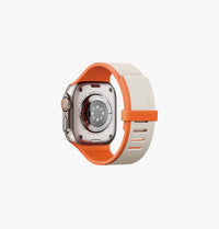 UNIQ Revix IV reversible Apple Watch band Clay Volt Orange - reverse side