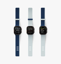 UNIQ Revix IV reversible Apple Watch band Marine Blue Pale Aqua - styling variants