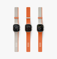 UNIQ Revix IV reversible Apple Watch band Clay Volt Orange - styling variants