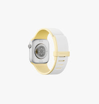 UNIQ Revix IV reversible Apple Watch band White Butter Yellow - reverse side