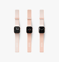 UNIQ Revix IV reversible Apple Watch band Petal Pink Misty Rose - styling variants