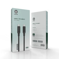 Kabloya PVC ya USB-C bo USB-C 60W 1M a Green Lion | Kabloya PVC ya USB-C bo USB-C ya Green Lion 60W 1M.