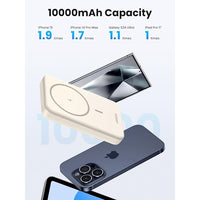 UGREEN 10000mAh Mini Magnetic Wireless 20W Power Bank | باور بانك يوجرين 10000 مللي أمبير مغناطيسي لاسلكي 20 واط