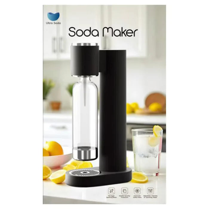 ماكينة صنع المياه الغازية Ultra مع أسطوانة CO₂ وزجاجة BPA-Free | Ultra Sparkling Water Maker with CO₂ Cylinder & BPA-Free Bottle