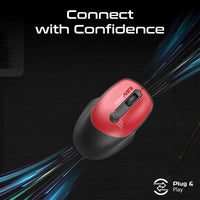 Promate UniGlide Red mouse side grip detail